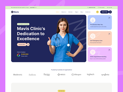 Mavis - Doctor & Medical Clinic clinic cosmetic surgery dental clinic dentist doctor envytheme healthcare hospital medical uidesign uxdesign uxresearch