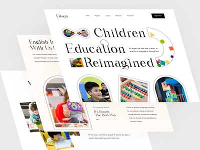 Child Education Web Site Design child development color design early learning education kids kids school kidslearning landing page language learning language school learning minimal online class orix school web web design webdesign website