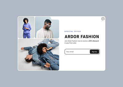 Ardor website pop-up interaction animation application figma interaction interface minimalism modal motiondesign pop up popover popup product design ui ux web website