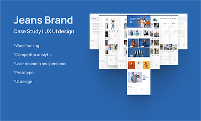 Jeans Brand Case Studyb | UX/UI Design branding graphic design ui