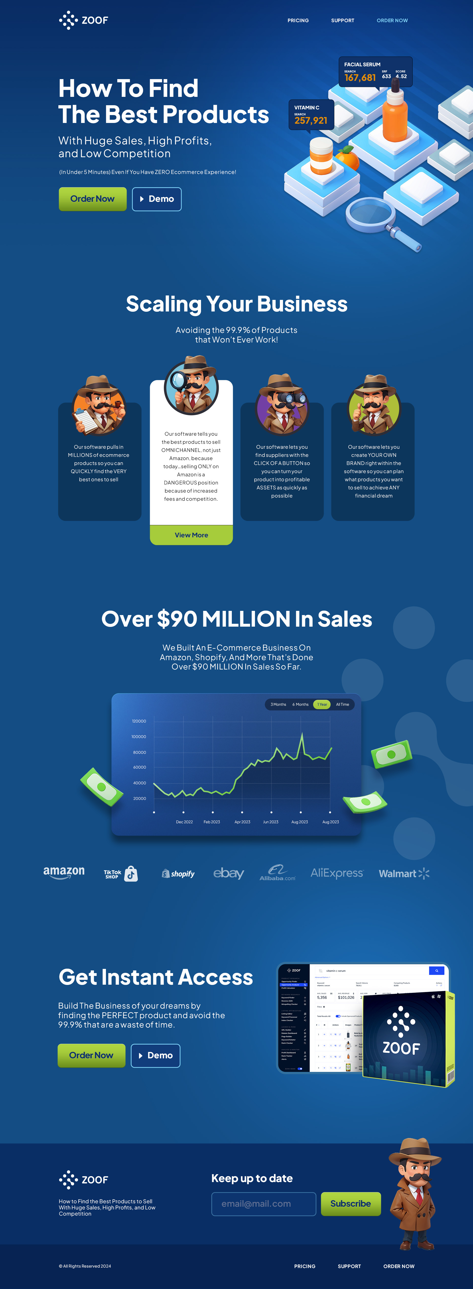 Zoof Web Design 3d branding cartoon cute design funnel page graphic design icon illustration interface landing page layout pastel rendering software ui ux web design website zoof