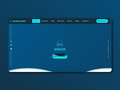 Business Website for largest on demand water tanker "Tankerwala" branding graphic design product desig