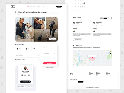 Website Design for Paw Walkers booking brand branding design digital digital art gps graphic design identity branding map navigatation pet ui ui design ui ux ui ux design ux ux design website website design