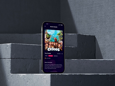 Cinemol-Movie Ticket Booking App: Movie Details Page app booking cinema app cinemabooking concept design mobileapp movietheater movietickets movietime ticket booking ticketbookingapp ui ux