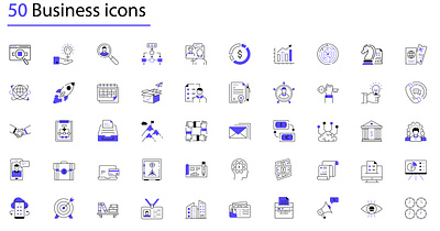 Business icons adobe business icons illustration