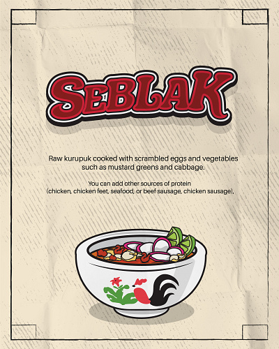 (Food Illustration ) - SEBLAK debut design graphic design illustration illustration art illustrator sketches vector
