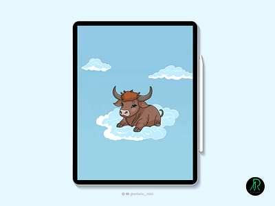 Bull adobe illustrator angry bull animation artist artistic rishi branding bull illustration design graphic design illustration ipad motion graphics procreate rishikesh malviya vector