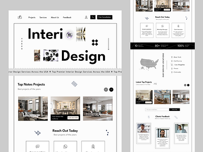 Interior Landing Page Design Using Figma figma interior design landing page ui user interface design