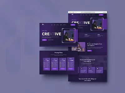 Design Agency Landing Page agency website bold company creative creative agency dark design digital agency landing page minimalist portofolio portofolio website saas studuio trend ui ux web design website website design