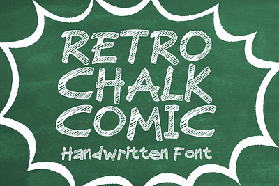 Retro Chalk Comic Font cartoon comic design display font font font design graphic graphic design hand drawn font hand drawn type hand lettering handwritten headline lettering logotype text type design typeface typeface design typography