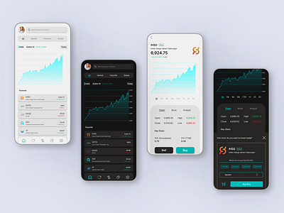 Exploration Design : Trading Apps graphic design ui