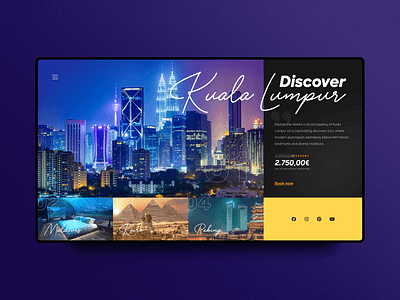 Travel agency landing page cover UI cover dailyui dailyuichallenge design landing page travel ui ux