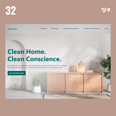 Green Gleam clean cleaning service design figma graphic design hero section home professional ui ux web webdesigner website website design