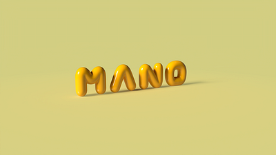 Name logo - 3d MANO 3d 3dblock animation branding design graphic design illustration letter letters logo manoj10101996 material mesh name name logo typography ui ux vector
