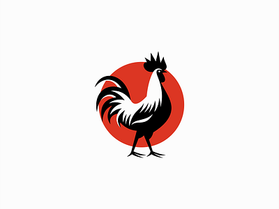 Rooster Logo animal bird branding chicken design emblem farm icon identity illustration logo mark restaurant rooster sports symbol vector