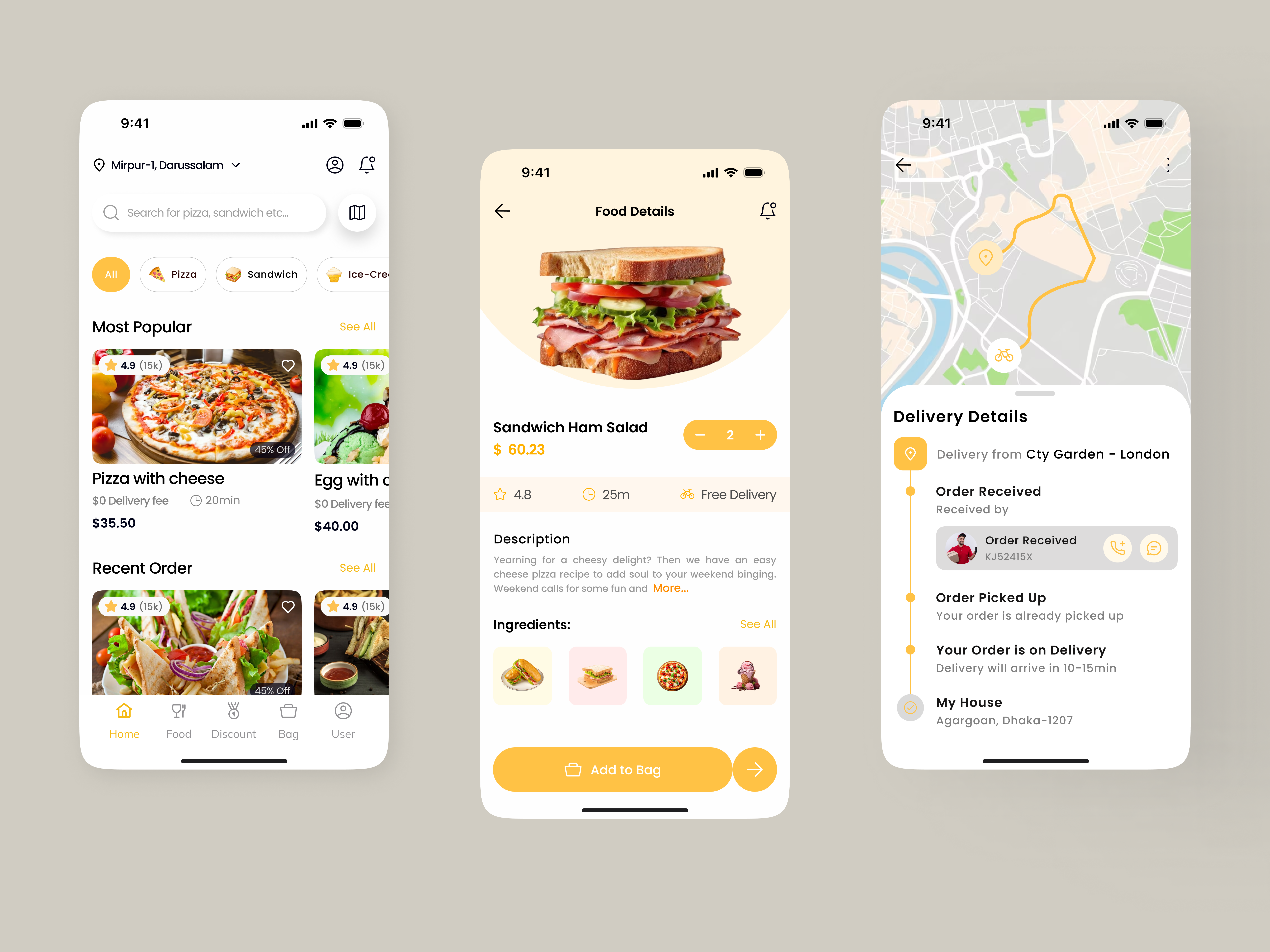 Food Delivery App Design app app design application design design food delivery app design graphic design mobile app design ui ui design ui ux design user experience design user interface design ux design