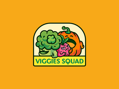 Vegetable cartoon mascot logo design cartoon food vegetable