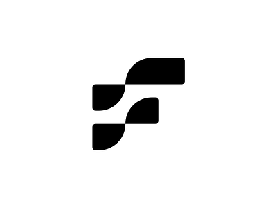 Flowing F / FS – Logo Concept // For SALE abstract branding circles design digital f flow flowing fs geometrical grids guides logo mark minimal modern sign soft
