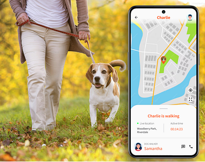 Location Tracker #DailyUI #20 dailyui design dog location pet tracker tracker ui ux