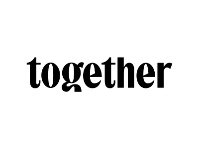 Together display font g letters logo logotype sans serif together type typeface typography wordmark