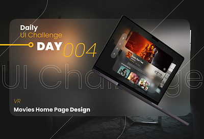 Daily UI Challenge 004 | VR Movie Home Page Design ai ai music app arvr design figma product design ui uiux ux vr