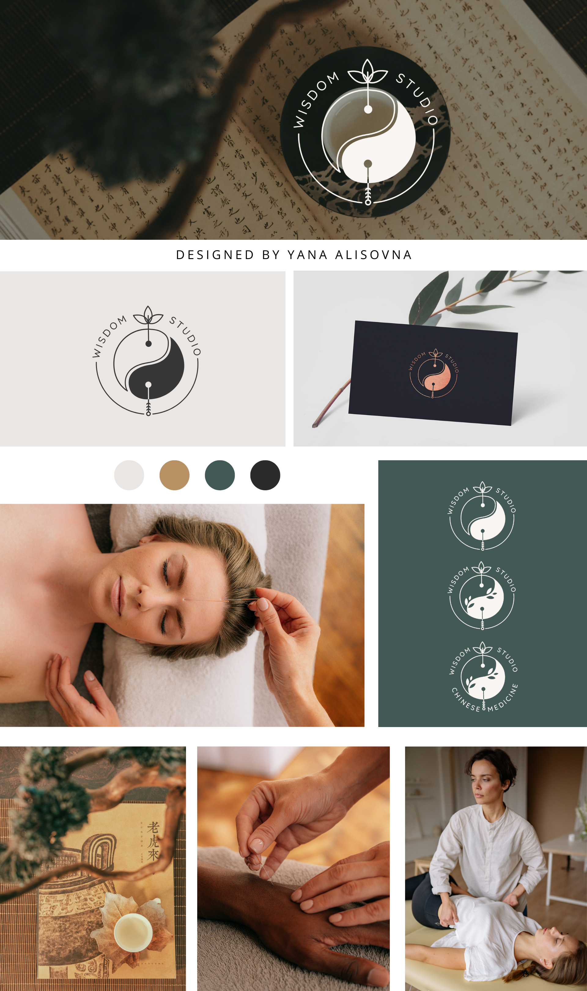 Wisdom | chinese medicine logo design acupuncture branding chinese medicine chinese medicine logo graphic design logo minimal wellness