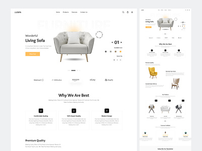 Furniture shop website design ecommerce website furniture website web design website website design