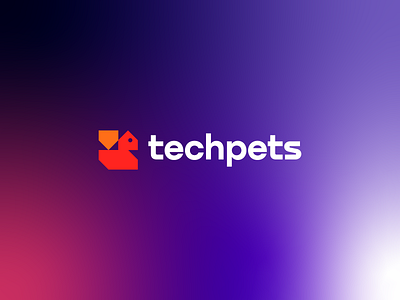 techpets brand branding design graphic design illustration logo logo design minimal modern pets tech techpets ui