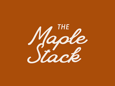 The Maoke Stack branding cafe logo cafe shop branding coffee brand maple brand maple branding maple logo pancake branding pancake logo pancake shop brand pancake shop logo sweets shop