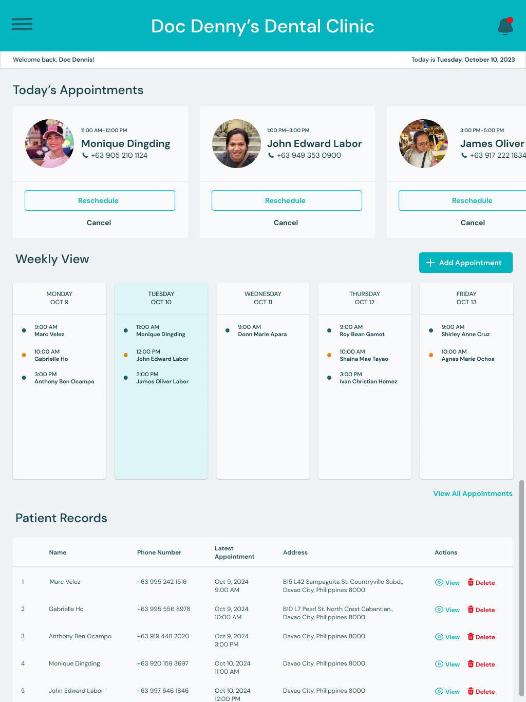 Dentista - Dental Clinic Management branding dental clinic minimal system tablet ui ux web app