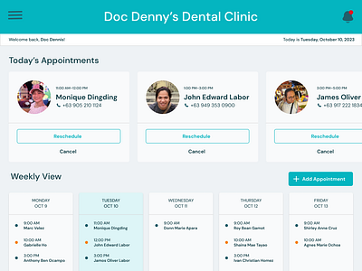 Dentista - Dental Clinic Management branding dental clinic minimal system tablet ui ux web app