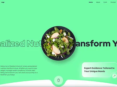 Nutrition animation clean inspiration minimal nutrition ui web