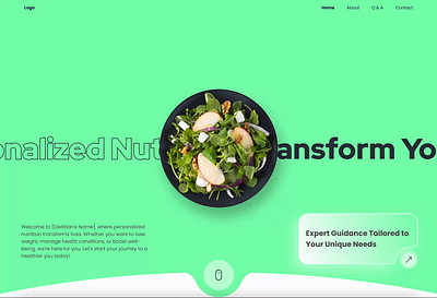 Nutrition animation clean inspiration minimal nutrition ui web