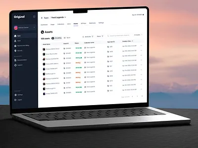 Original ✹ NFTs Management Platform · Case Study blockchain charts credit card dashboard design system filters gaming menu money navigation nft payment product design saas settings table tabs video game wallet web3