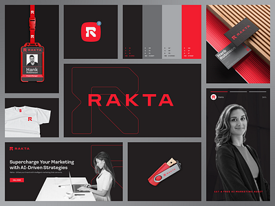 Rakta logo design agency ailogo branding graphic design logo marketing