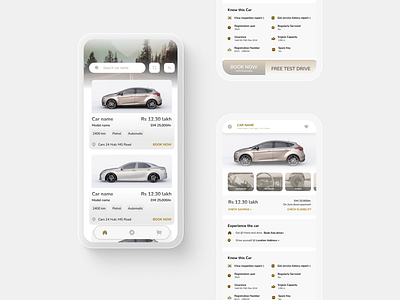 Car listing feed, details page and design system car evaluation car gallery car parameters car purchase card ui design design system e commerce feed information architecture list ui ux