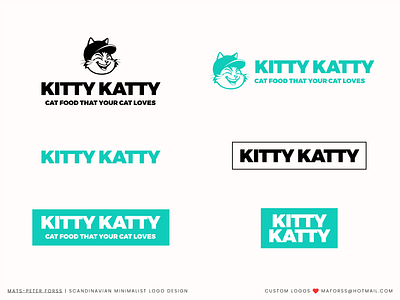 Kitty Katty - Logo Design for Cat Food Company | Clean & Modern brand branding cat design food logo logo design minimal typography