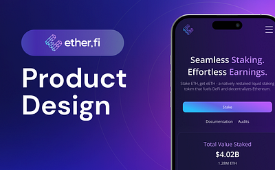ether.fi branding product design restaking staking