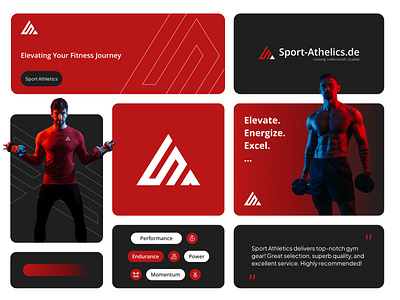 Sport Athelics Logo branding energy gym logo sa sport