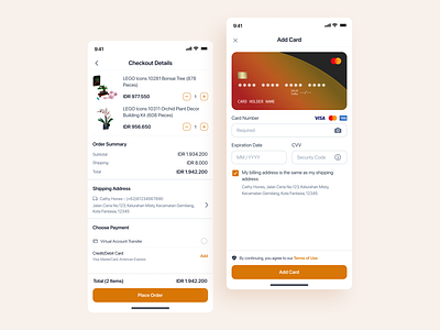 Daily UI: Credit Card Checkout challenge checkout credit card dailyui figma orange payment ui ui design