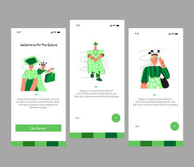 Onboarding Screens animation dailyui illustration product design ui uiux user experience ux