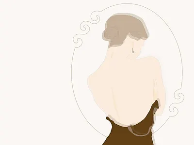 The Talking Mirror adobe adobe illustrator creative process digital art dribbble art girl graphic design illustration mirror reflection sensibility splendour talking mirror tenderness vector art yan ageenko