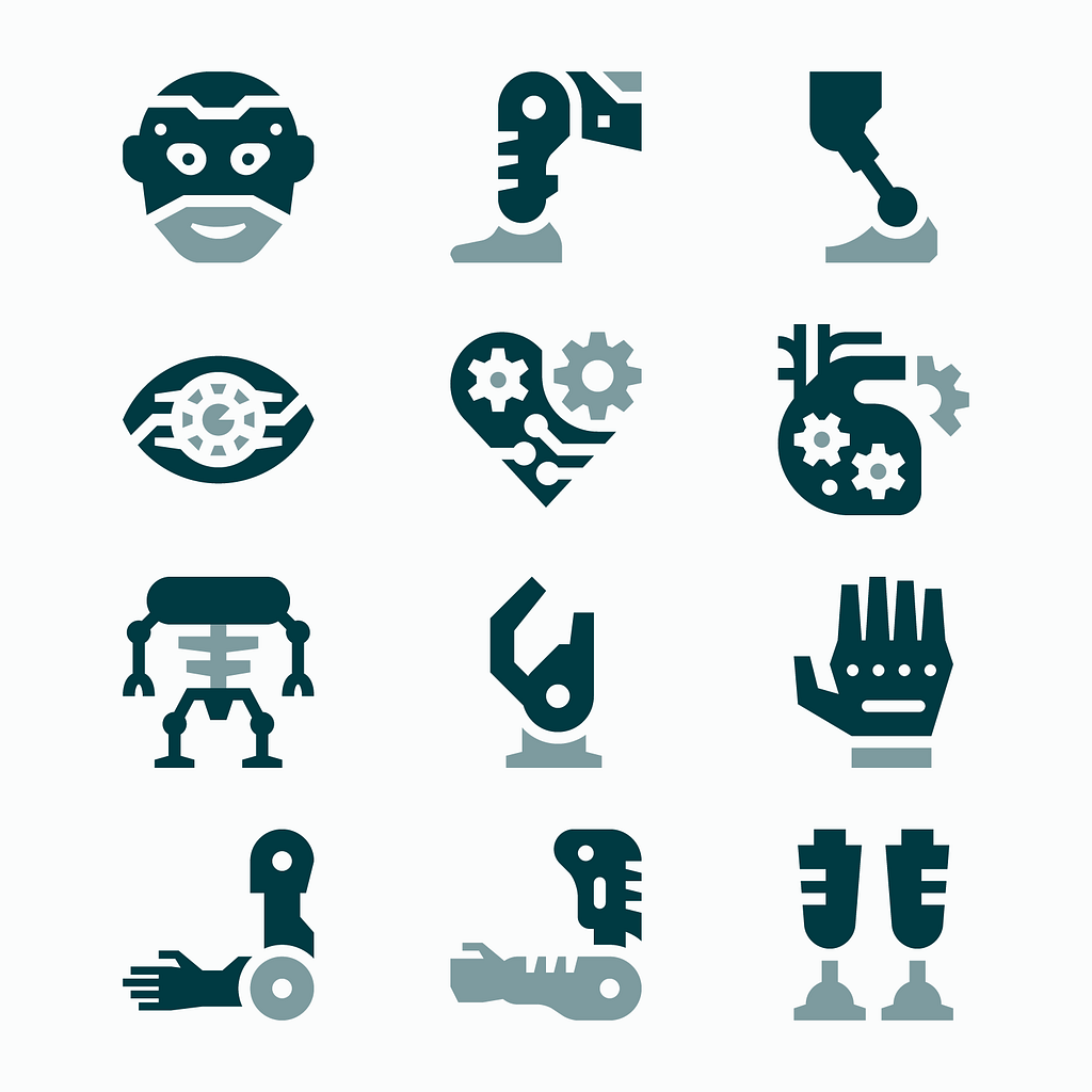 Cyborg Body Parts / Basicons by EDT.Graphics on Dribbble