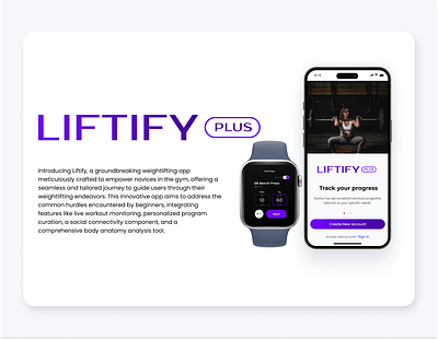 Case Study - Liftify: A Gym Revolution 3d animation app branding fitness graphic design gym liftify logo motion graphics premium ui