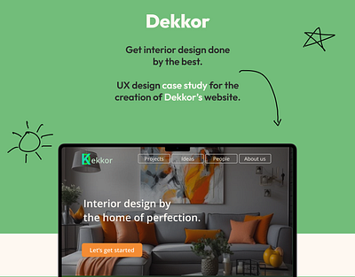 Interior design website design figma landing page ui ux designer web design