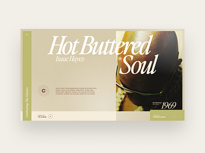 CTC#006 - Hot Buttered Soul design hero section ui webdesign