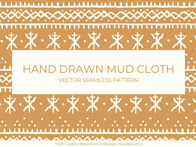 Hand Drawn Mud Cloth African Pattern african pattern background pattern seamless pattern wallpaper