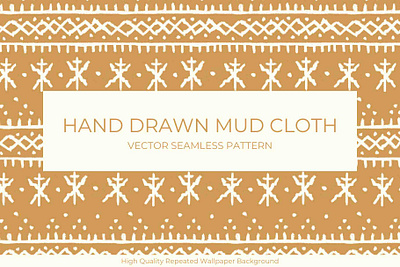 Hand Drawn Mud Cloth African Pattern african pattern background pattern seamless pattern wallpaper