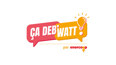 Debate logo branding coop debate débat enercoop energy light logo lumière watt