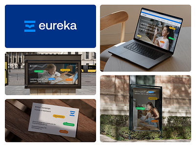 Eureka - Visual Identity brand brand identity branding design designer e logo education education logo eureka identity logo logo presentation mark platform school school logo